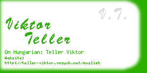 viktor teller business card